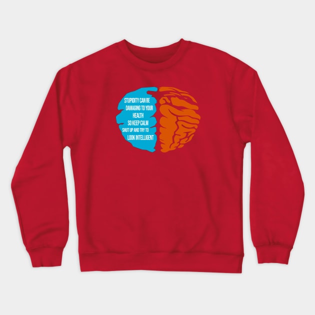 Stupidity Design Crewneck Sweatshirt by etees0609